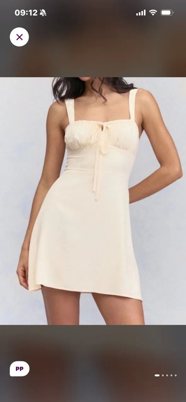 Vestido Muna Romântico curto Branco PP
