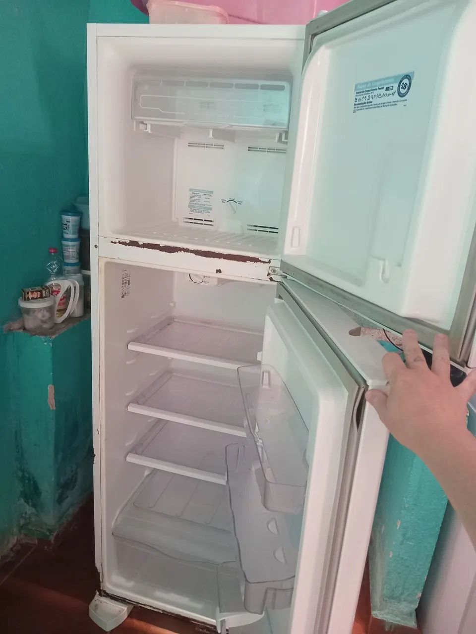 Geladeira funcionando normalmente 