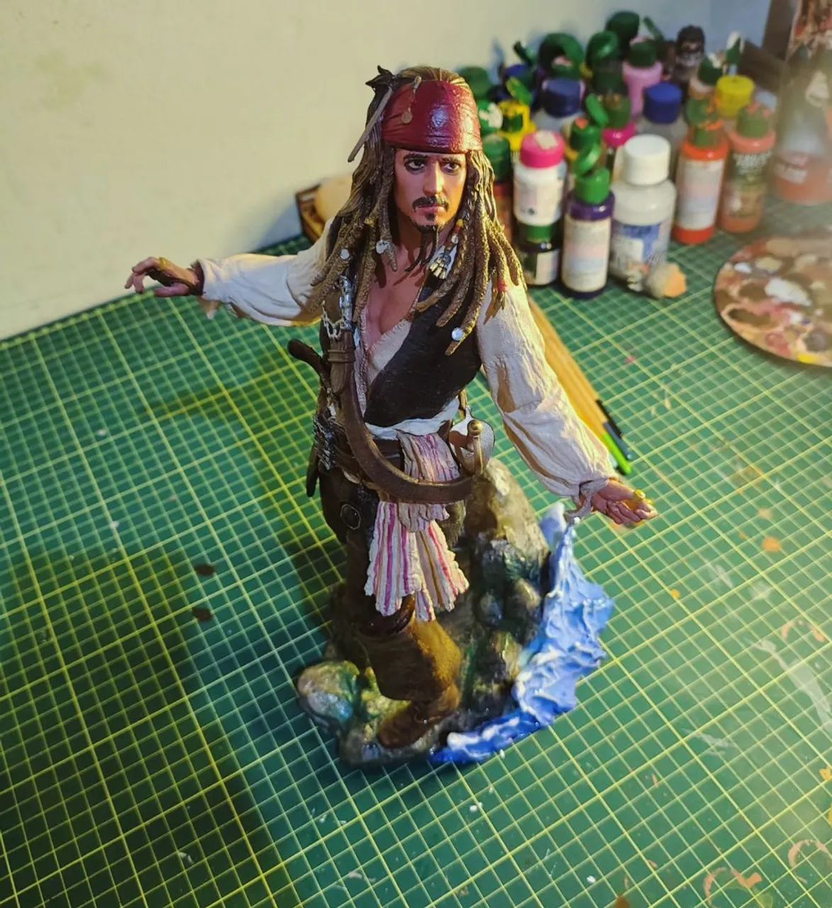 Jack Sparrow Estatueta Action figure boneco de ação  - Foto 5