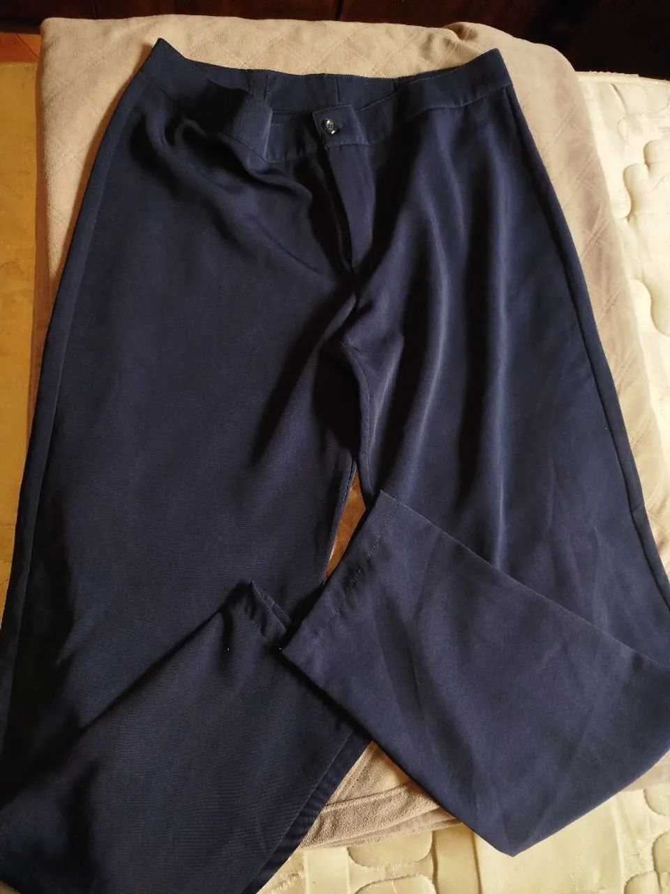Calça social azul 