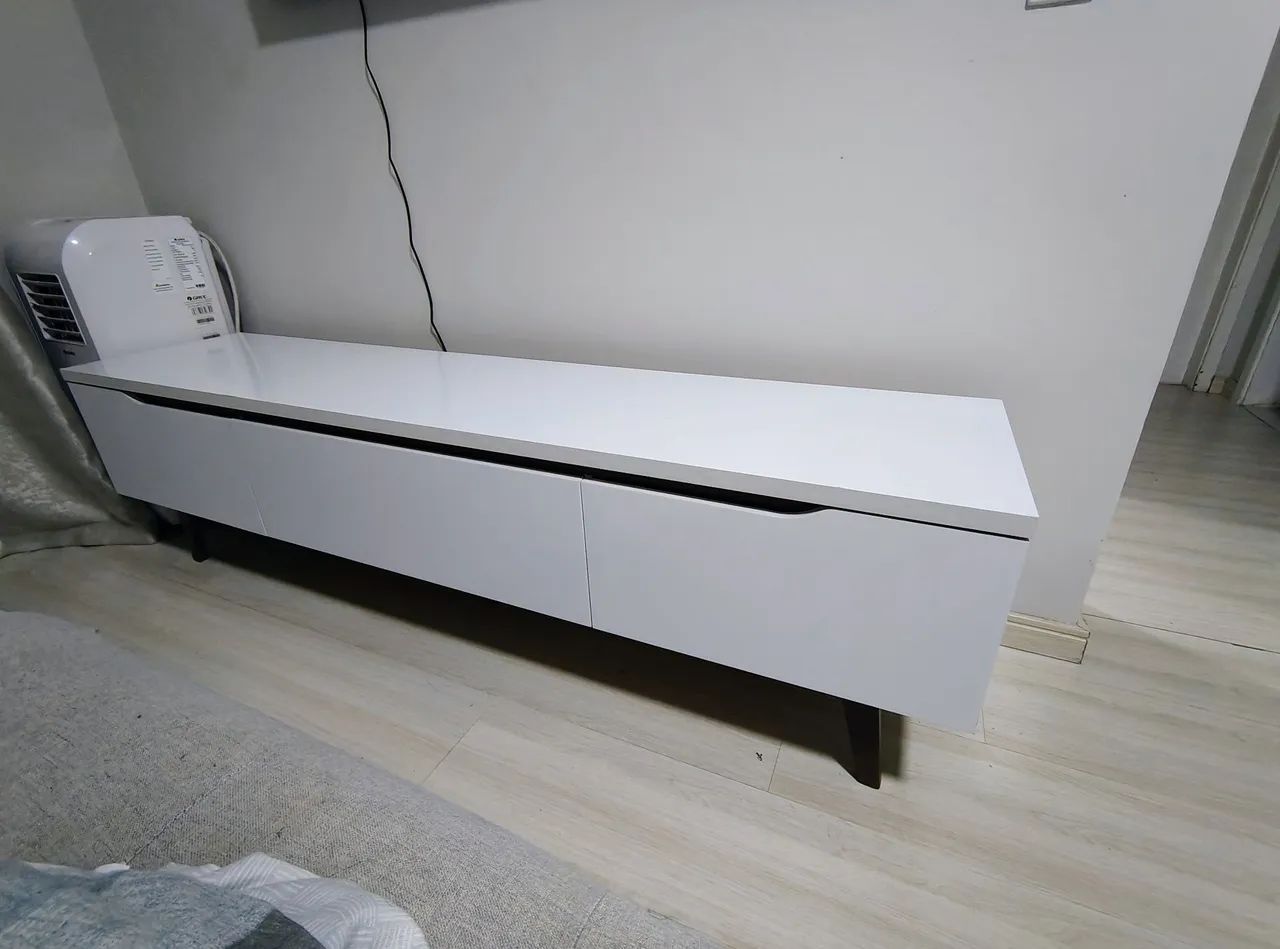 Rack de tv branco  - Foto 2