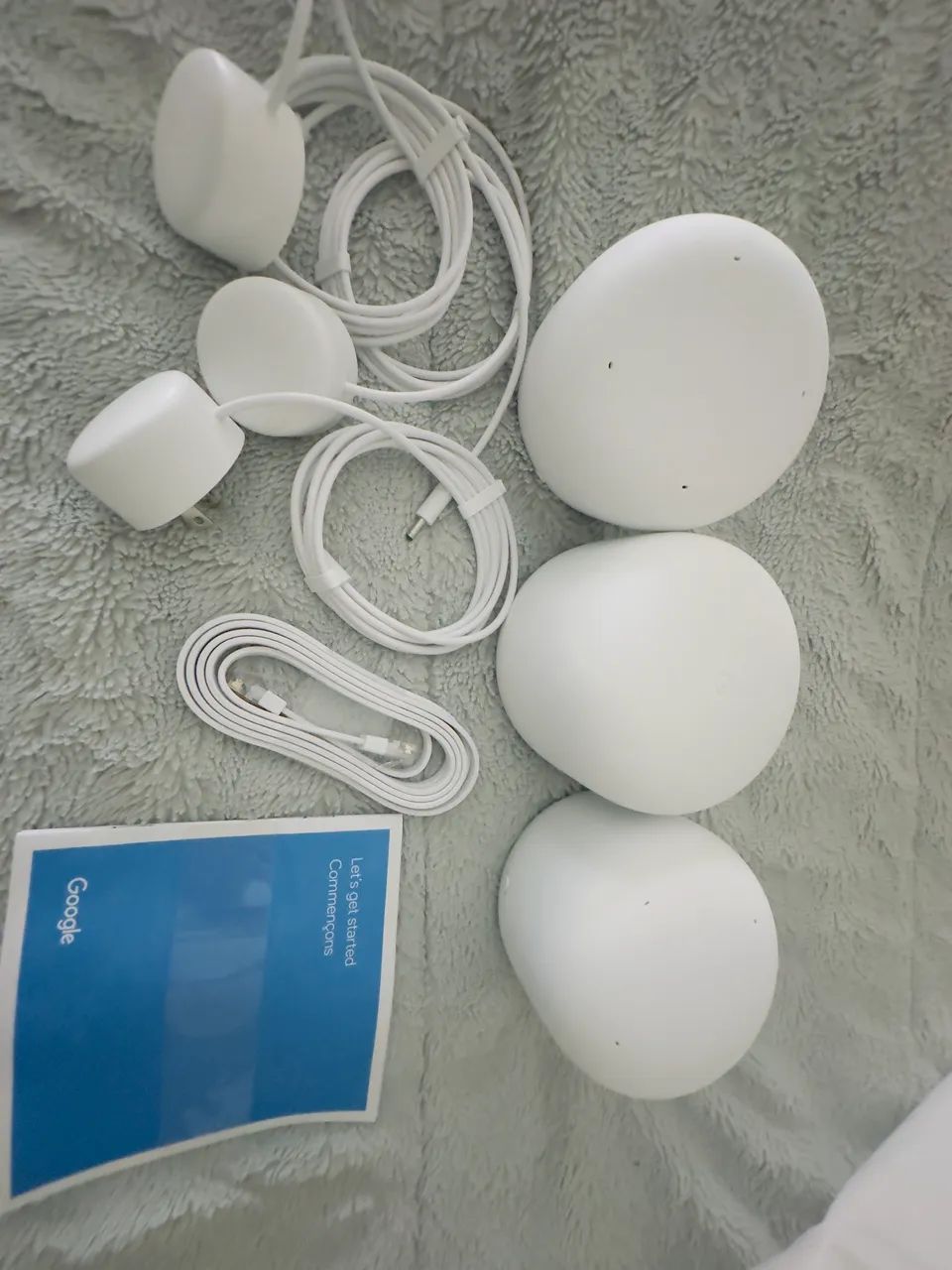 Sistema Wi-fi Google Nest 1 Rounter 2 Points Pronta Cor Snow