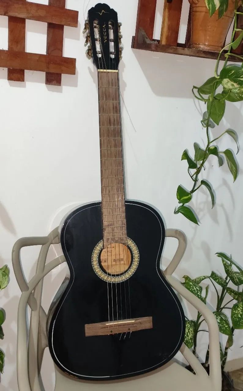 Vendo Violão Violão vogga vca 202 bk (nylon)com capa - Foto 3