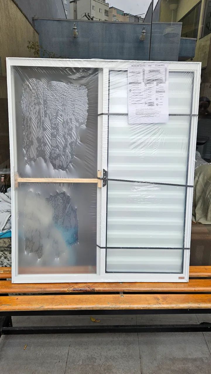 Janela de aluminio branco