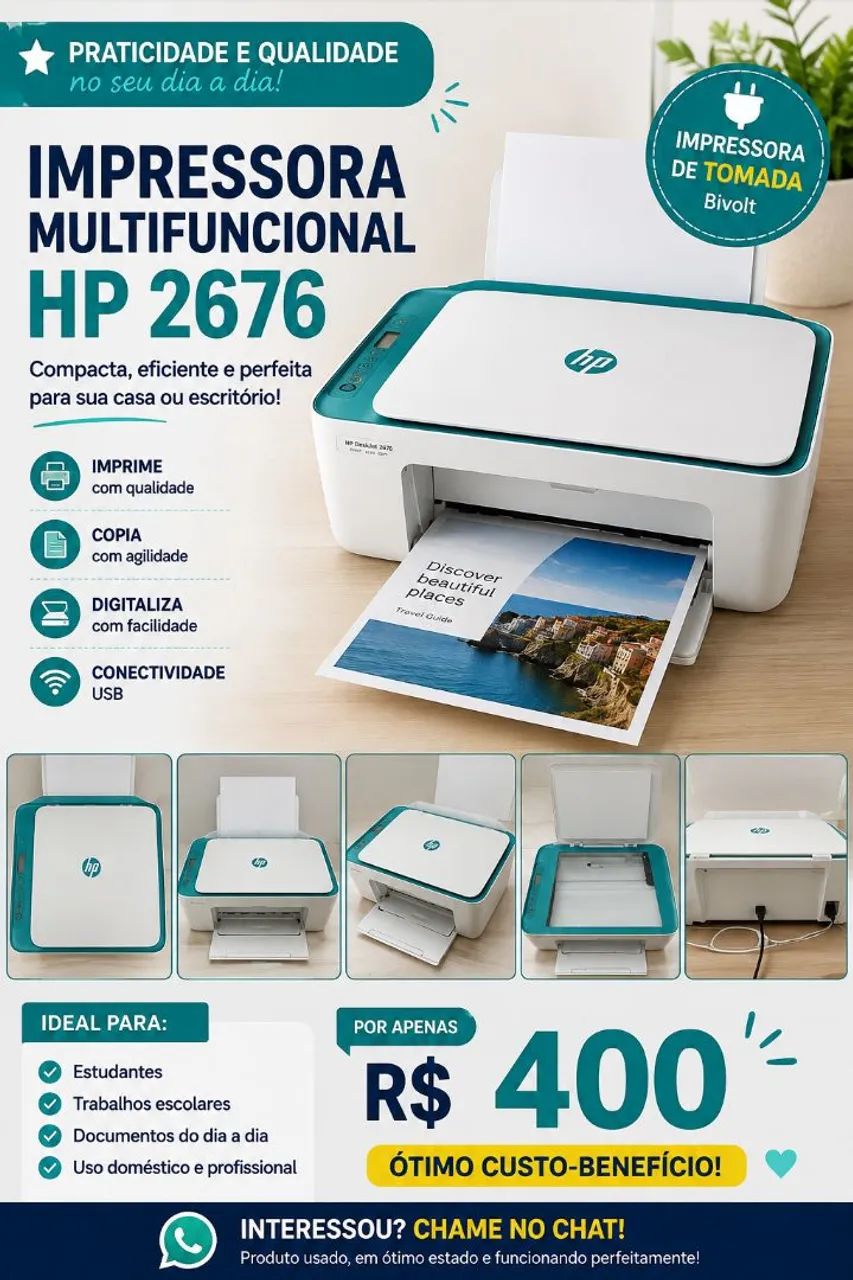 Impressora multifuncional HP 2676