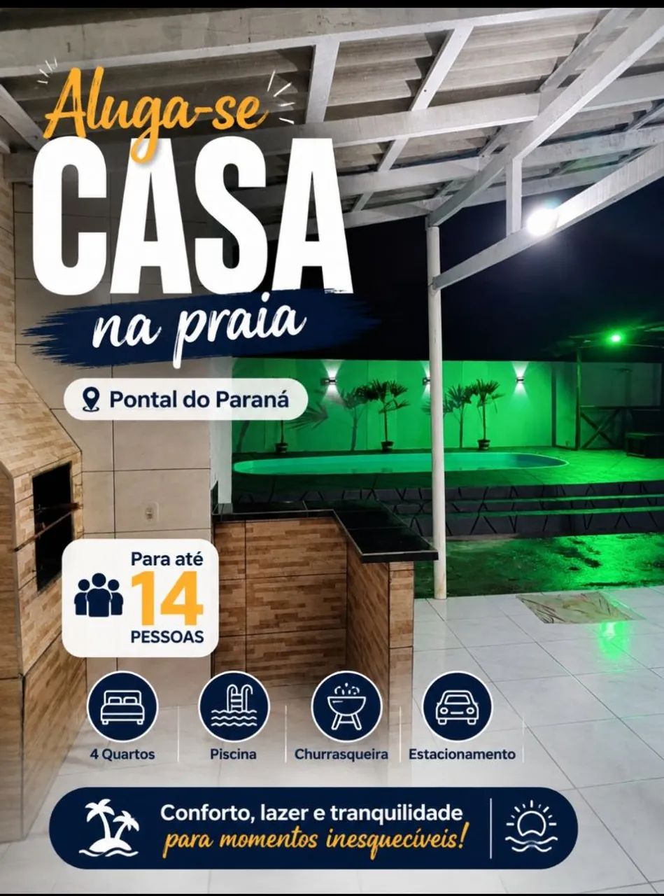 CASA NA PRAIA COM PISCINA  *ANO NOVO LOCADA*