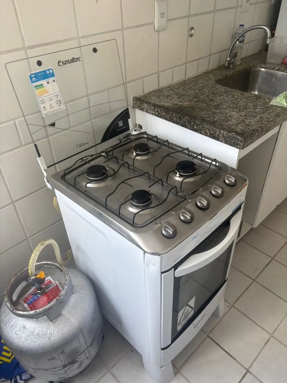 Fogão Esmaltec Ágata 4 Bocas Branco