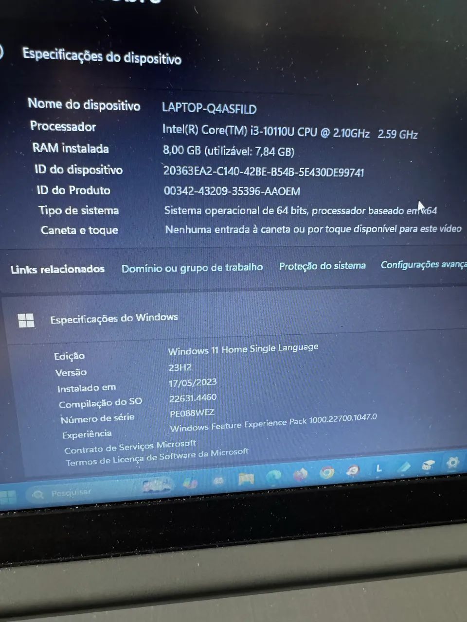 Notebook Lenovo 8gb de ram i3 ssd 240 - Foto 5