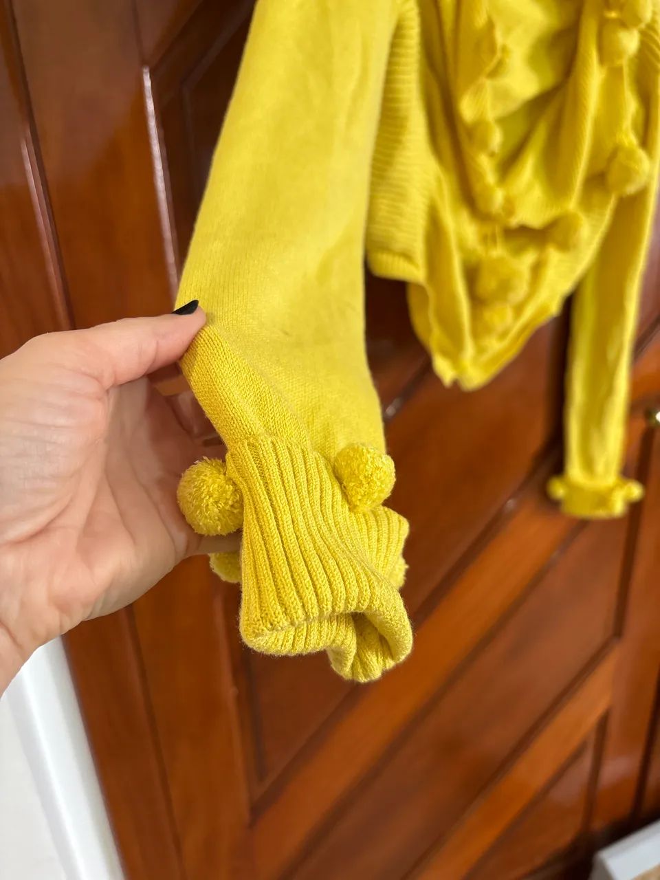 Casaco em linha amarelo TAM M - Foto 2