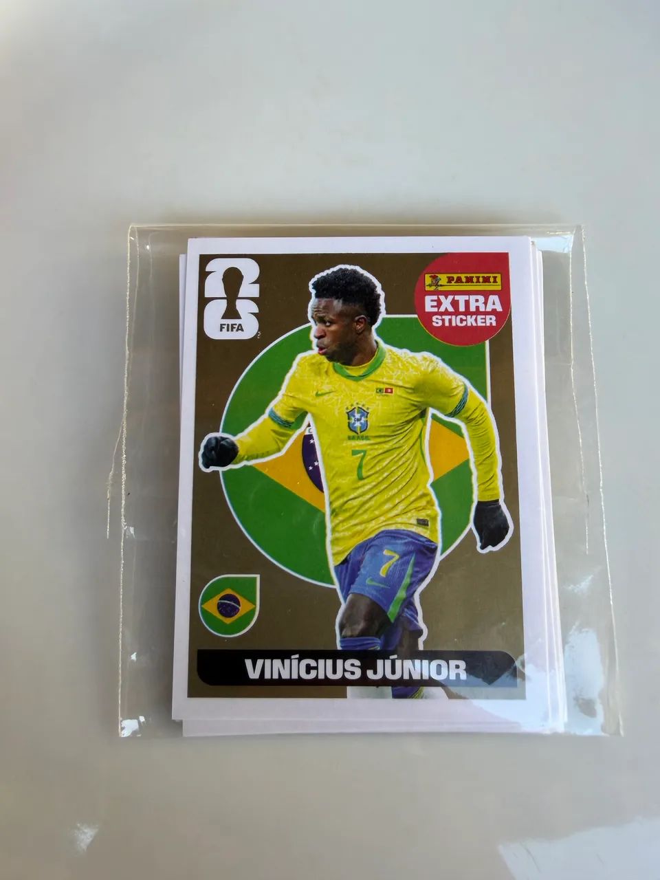 Figurinha Panini Vinícius Júnior Ouro 