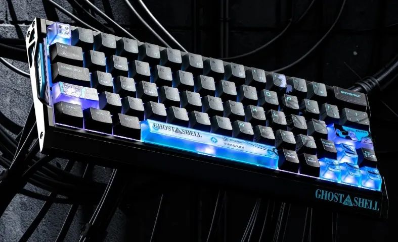Teclado IQUNIX EV63 Ghost in the Shell Edition - Cyber Blue - Foto 2