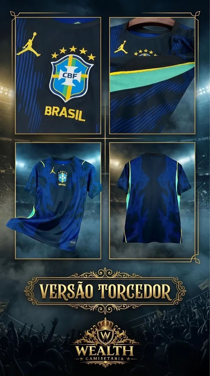Camisa Azul do Brasil TAM: XGG