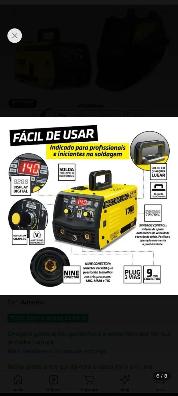 Inverssora 140A Tork nova completa  - Foto 2