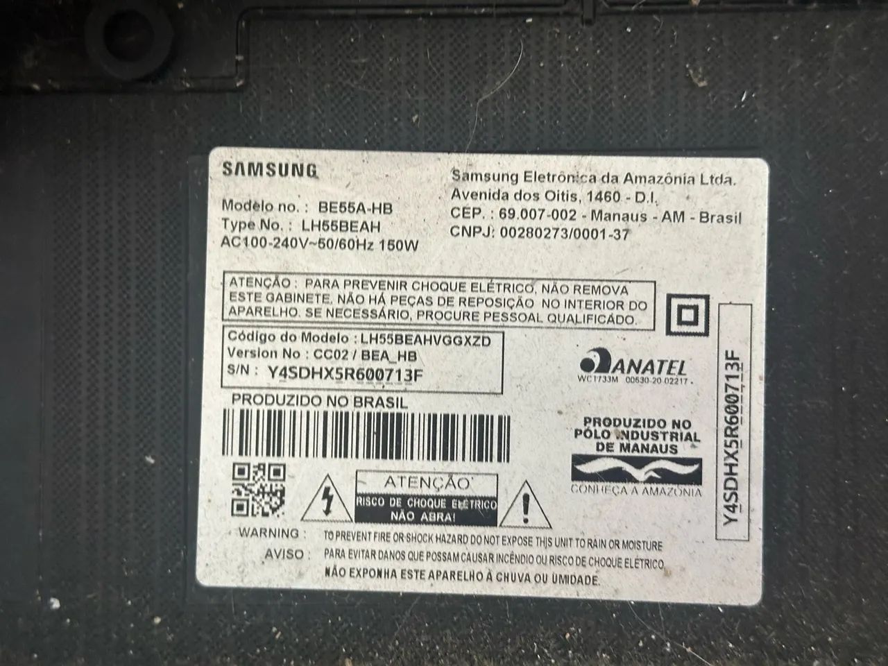 Smart tv sansung 55 polegadas para retirada de peças! - Foto 3