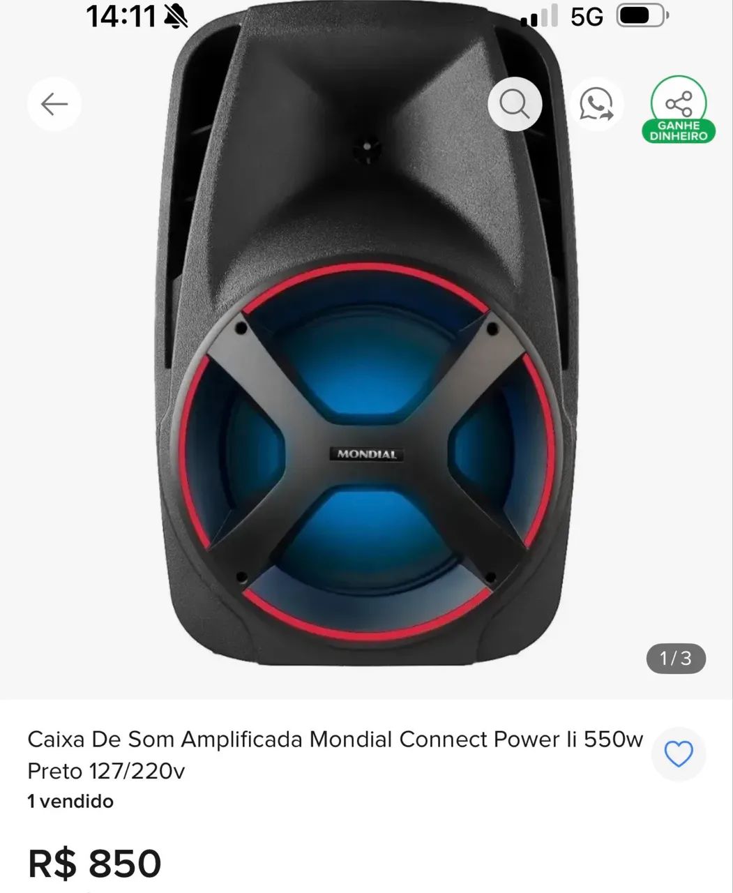 Caixa de som mondial - Foto 2