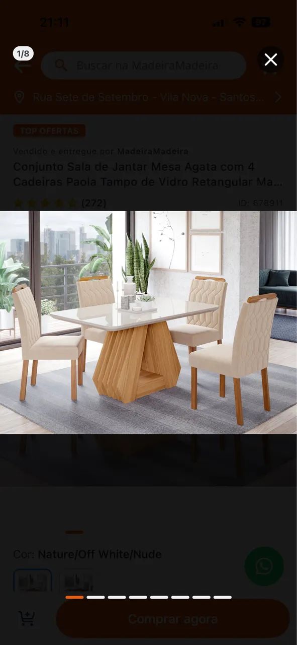 Mesa de jantar  (não entrego)