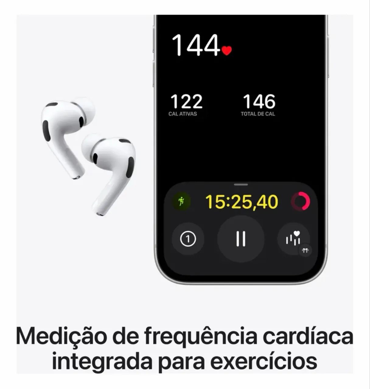 AirPods Pro 3 com Estojo MagSafe - Novo e Lacrado na Caixa  - Foto 6