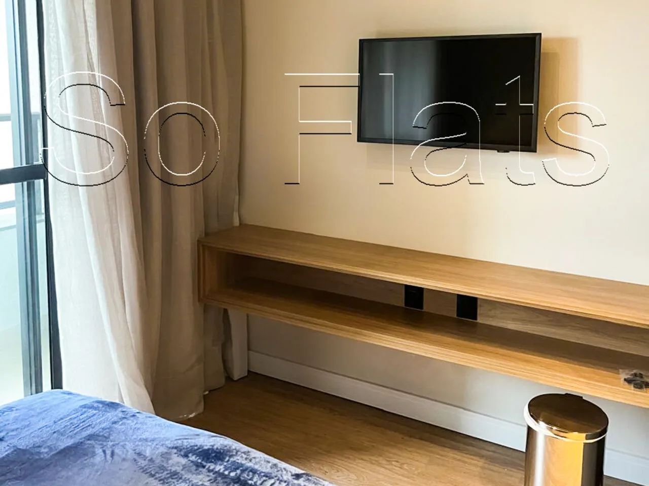 Studio Mobiliado Alphaville 28m² Suíte Varanda Garagem Sky Design Venda - Foto 2