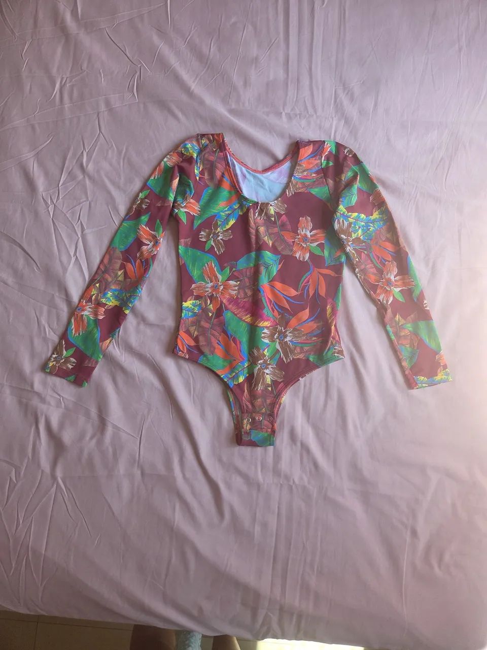 Body estampado manhã longa. 