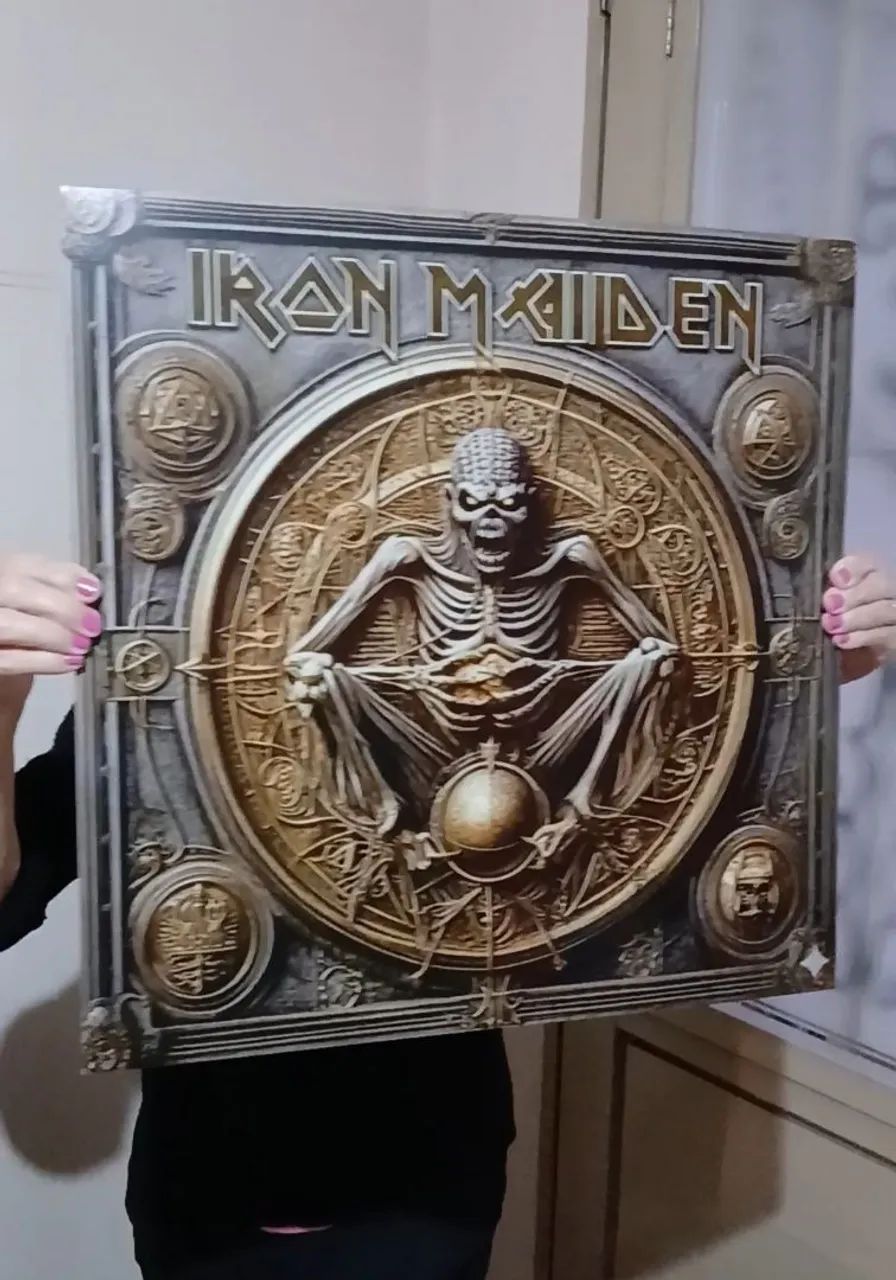 Iron maiden Eddie 50x50 Grande Placa Decorativa 