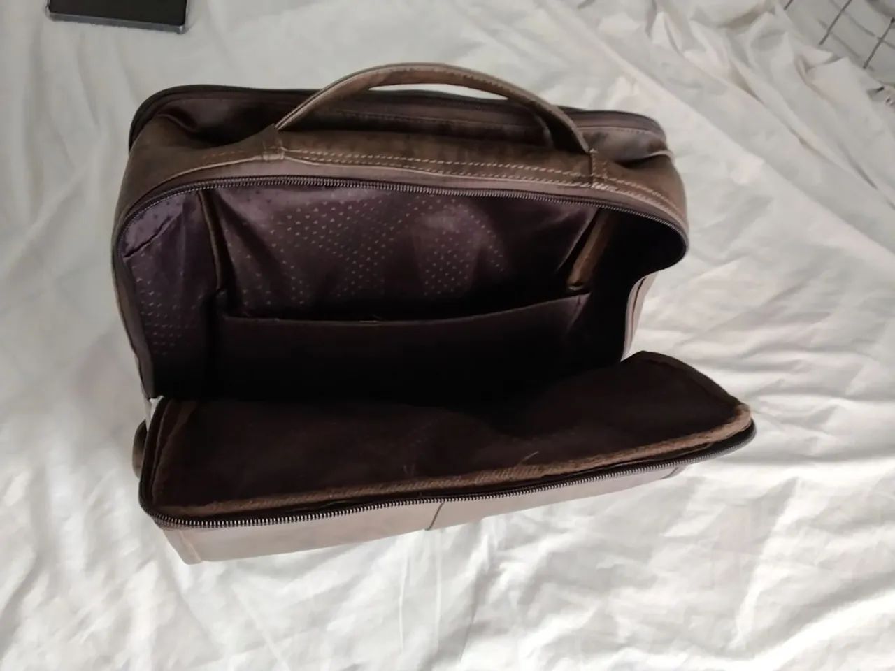 Mochila couro legítimo unissex  - Foto 3