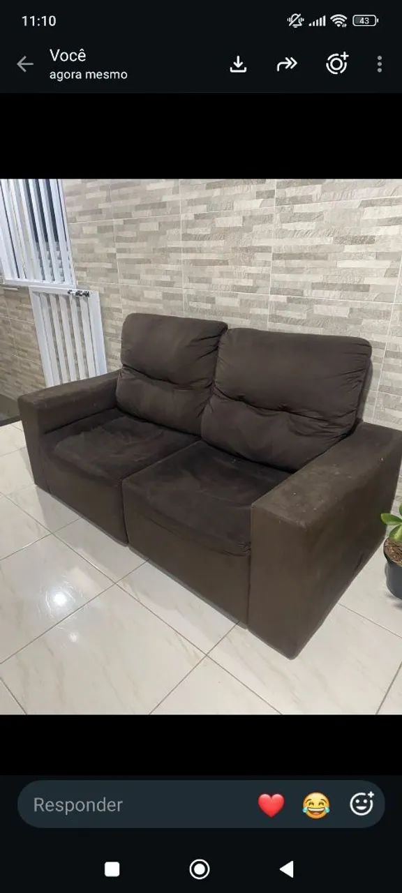 Vendo sofá retrátil semi novo 