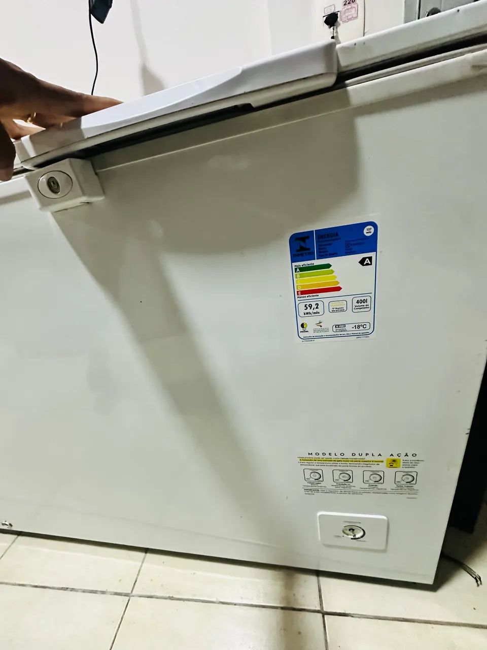 Freezer Horizontal 2 portas Eletrolux 440L - Foto 2