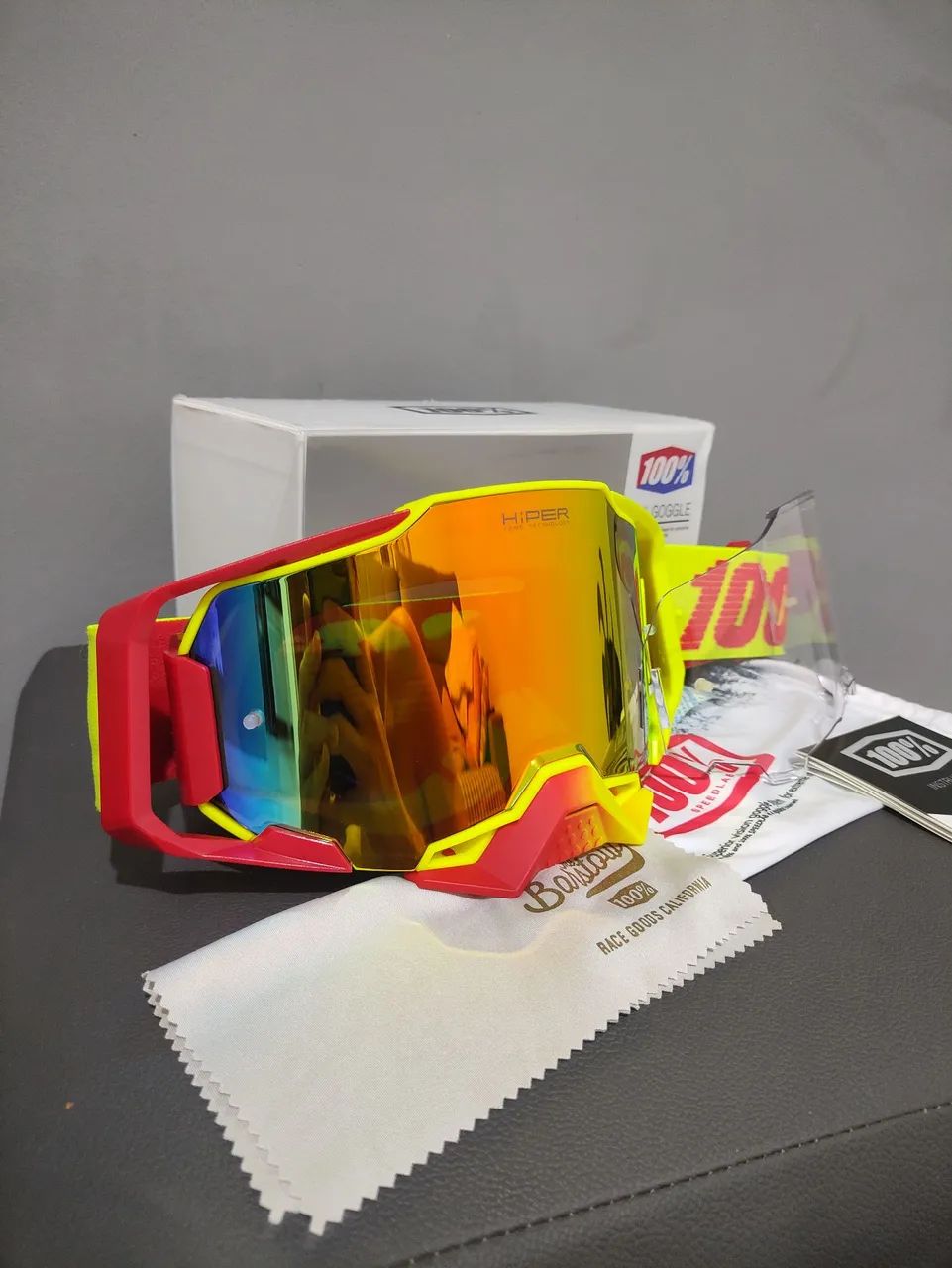 Óculos 100% Armega Hiper Trilha/Motocross + BRINDE  - Foto 2