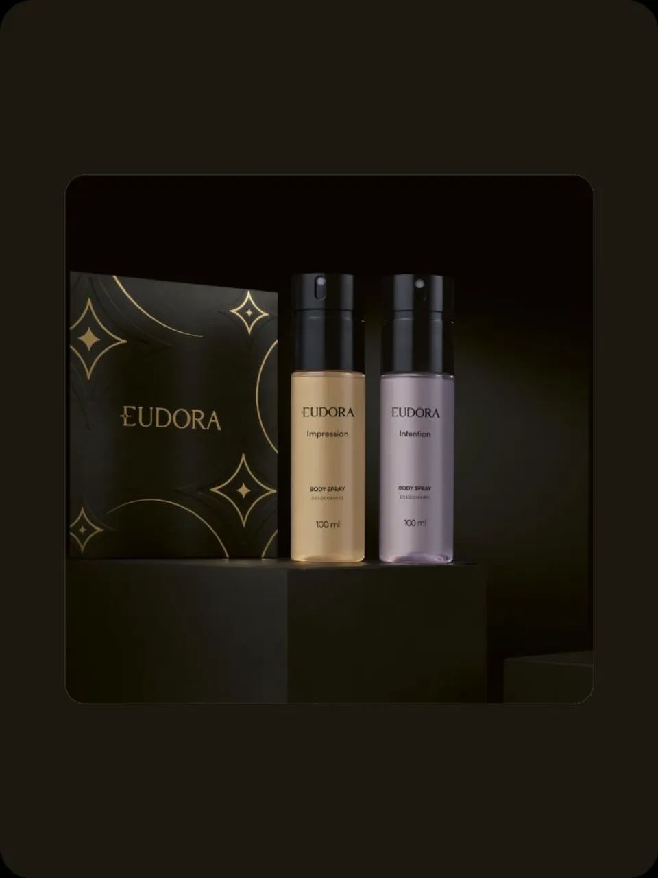 Kit presente Eudora duo body spray masculino ( 2 itens) 
