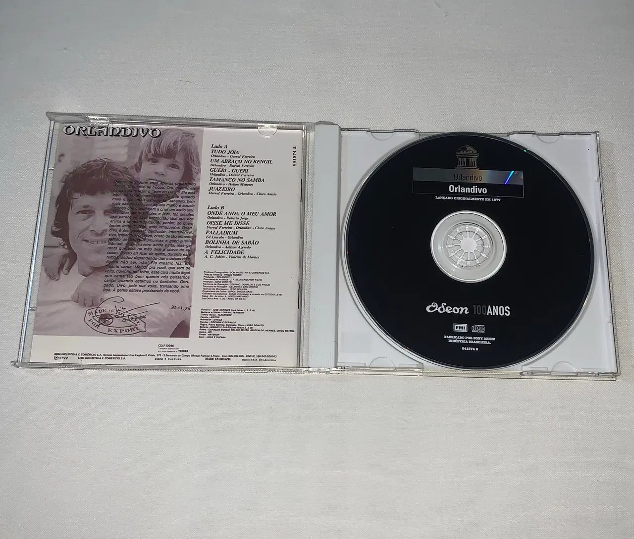 cd orlandivo tudo joia raridade 100 anos Odeon rei do sambalanço  - Foto 2