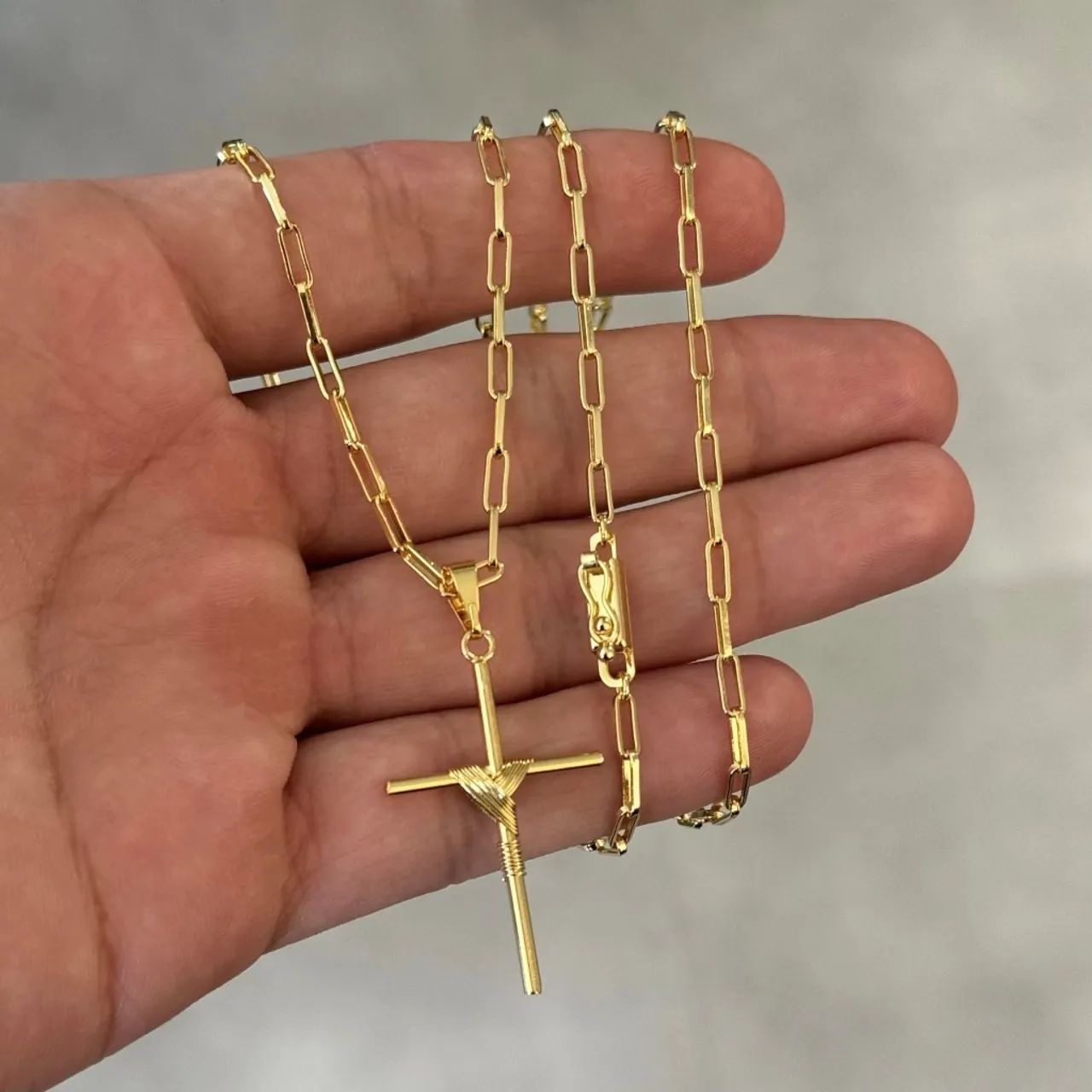 Promoção Corrente + Pulseira banhado a ouro 18k  - Foto 3