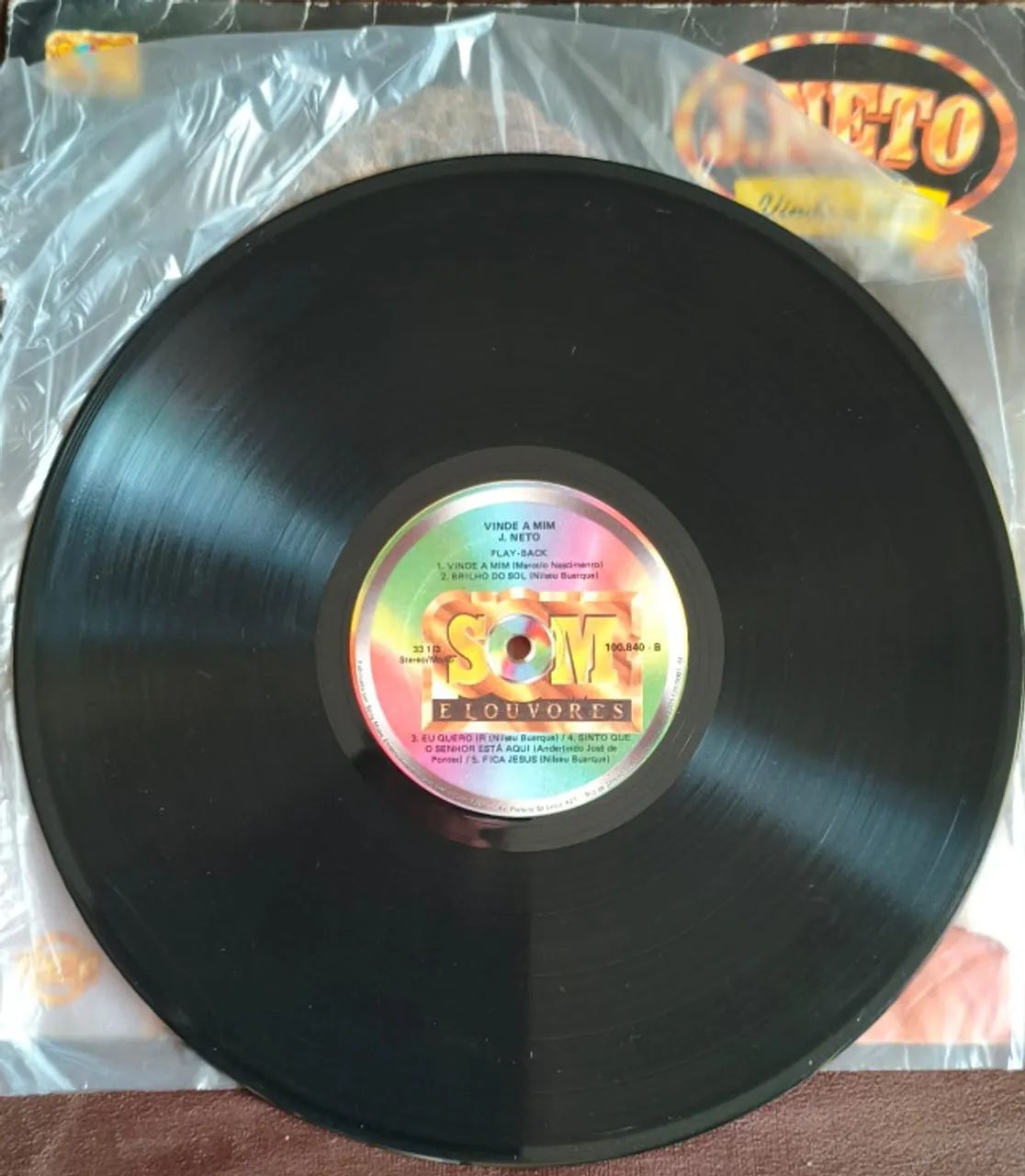 Lp Disco De Vinil Gospel Evangélico J. Neto - Vinde A Mim - Foto 3