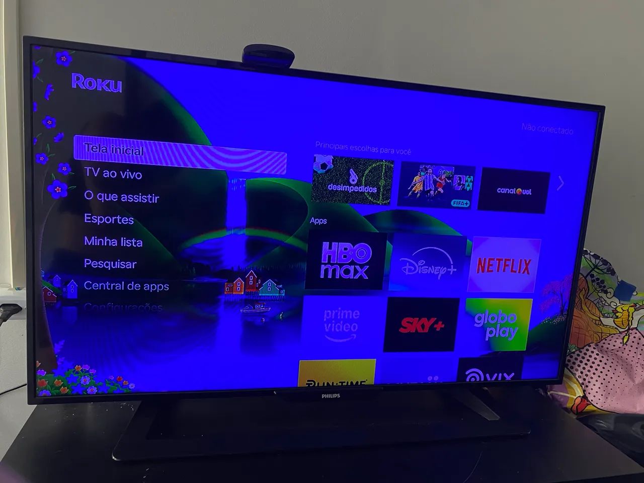Philips LED Full HD de 40 polegadas e conversor Roku express  - Foto 3