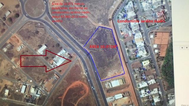Área no Anel Viário, 10,071M², em frente ao Condomínio Jardins Madri