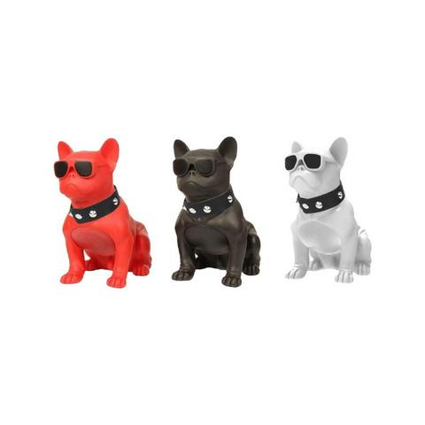Caixa de Som Bluetooth CH-M10 Bulldog Francês Cachorro Portátil 5w Fm - Foto 4