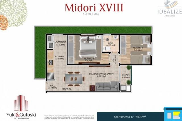 Apartamento à venda com 2 dormitórios em Afonso pena, São josé dos pinhais cod:2060496 - Foto 12