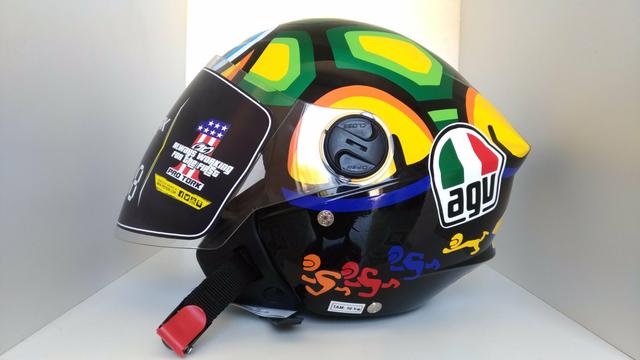 Capacete liberty3 estilo Agv tartaruga