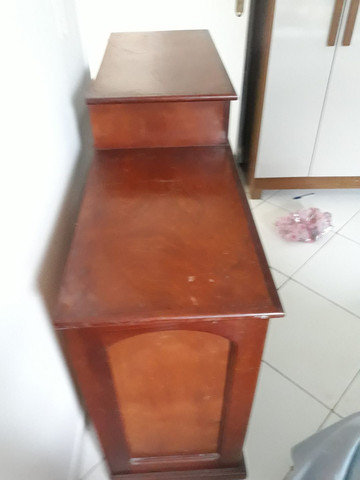 Rack de madeira antigo - Foto 4