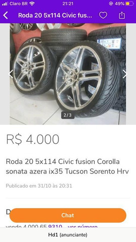 Roda 20 pneu 20 - Foto 2