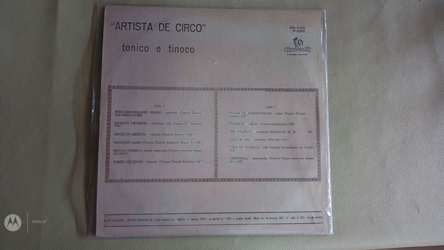 LP Tonico e Tinoco Artista de circo - Foto 2