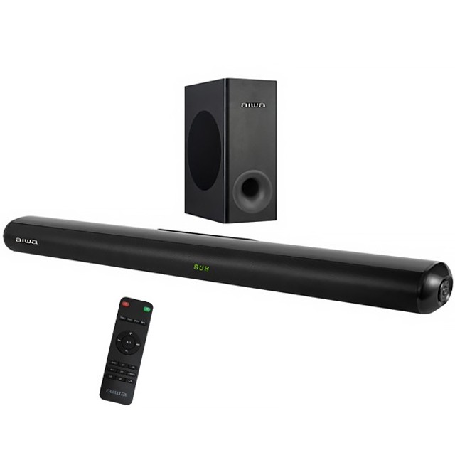 Soundbar Aiwa 2.1 de 120 watts RMS com Bluetooth HDMI e USB Bivolt