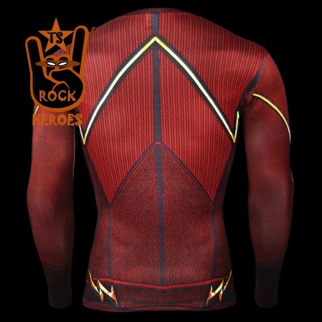 Camisa de Compressão Flash Manga Longa Rashguard Elastano - Foto 3