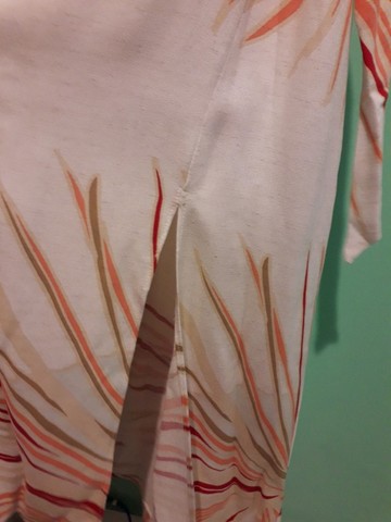 Vestido Longo Festa Cor Creme Viscose - Foto 4