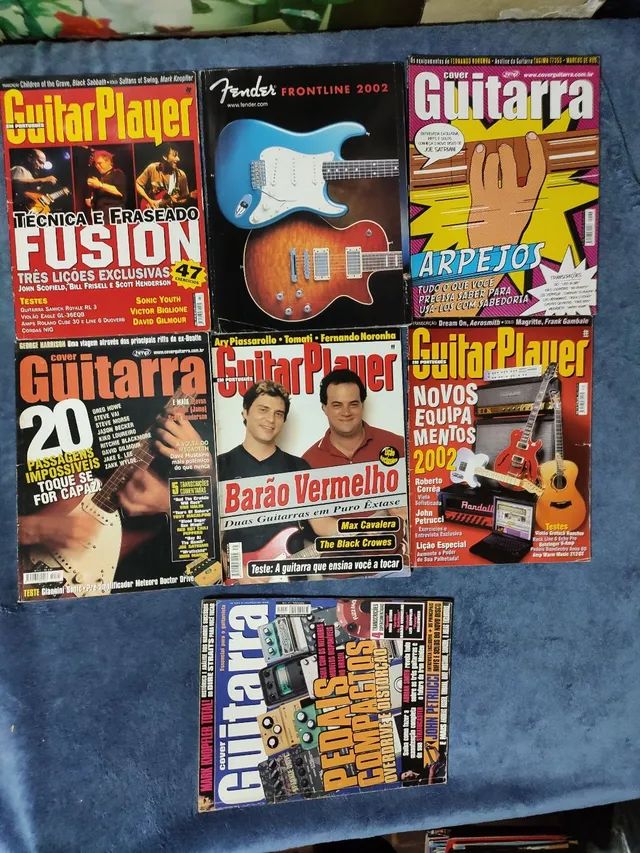 Revistas rock guitar player guitarra guitar glass - Foto 3