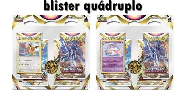 Jogo de Cartas Pokémon - Blister Quadruplo - EE - Estrelas