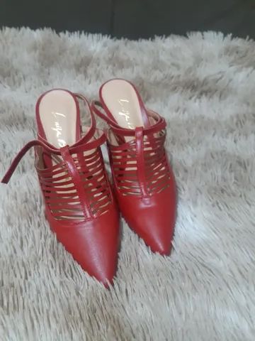 sapato vermelho Luiza Barcelos - Foto 3