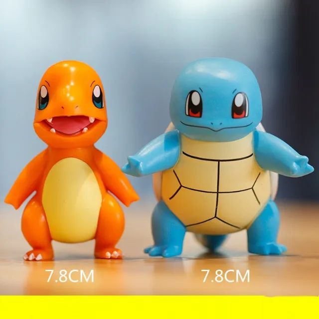 Bonecos Pokemon Coleção 6 pcs Pikachu Charmander Bulbasaur Squirtle Psyduck Jigglypuff - Foto 4