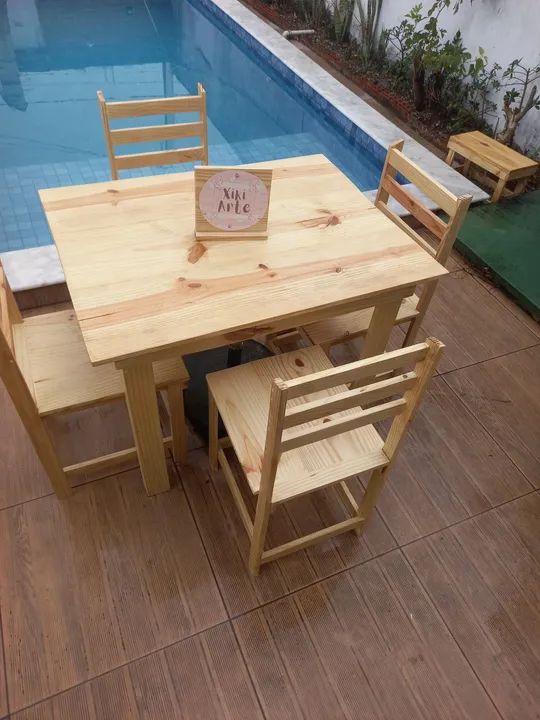Mesa de Jantar de Madeira  - Foto 4