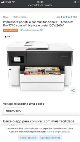 Impressora portatil hp  +90 anúncios na OLX Brasil