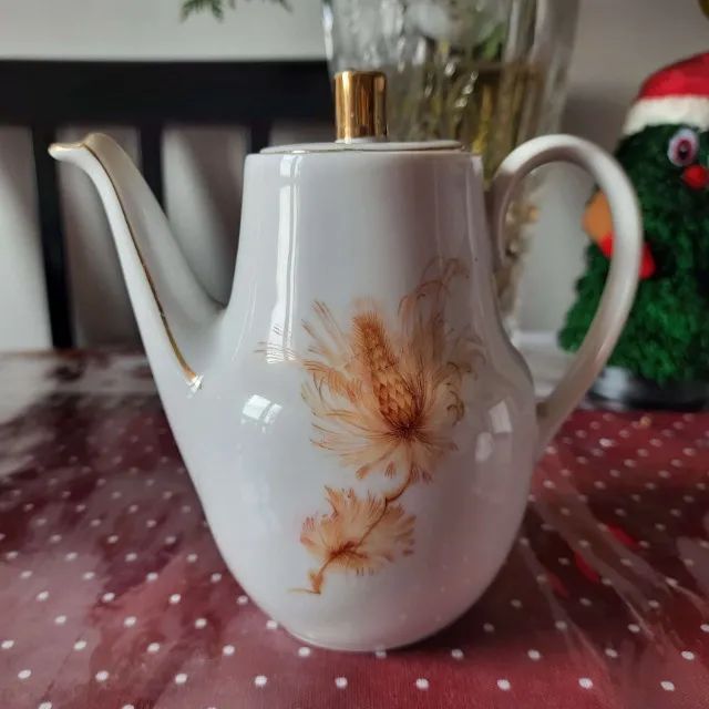 Bule antigo em porcelana Mauá Perfeito antiguidade louça antiga